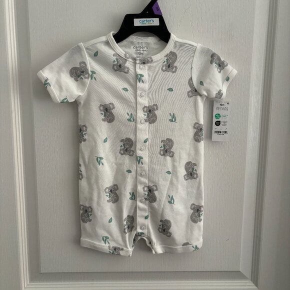 Carter's Child of Mine Baby Boy Romper, One-Piece, Koala Bear, Size 12m & 18m - Picture 2 of 6